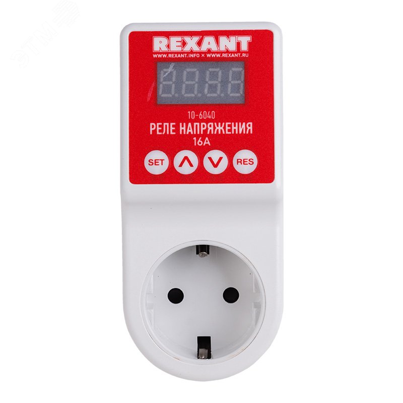Реле напряжения c дисплеем 16A - Rexant