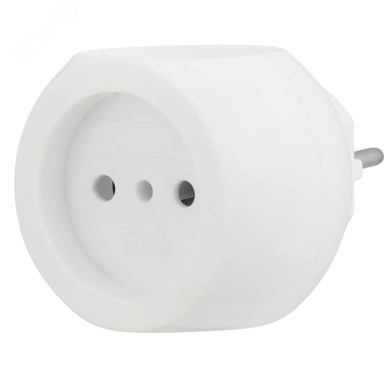 Разветвитель 3-м 6А IP20 Шар 220В бел. 11-1063 - Rexant