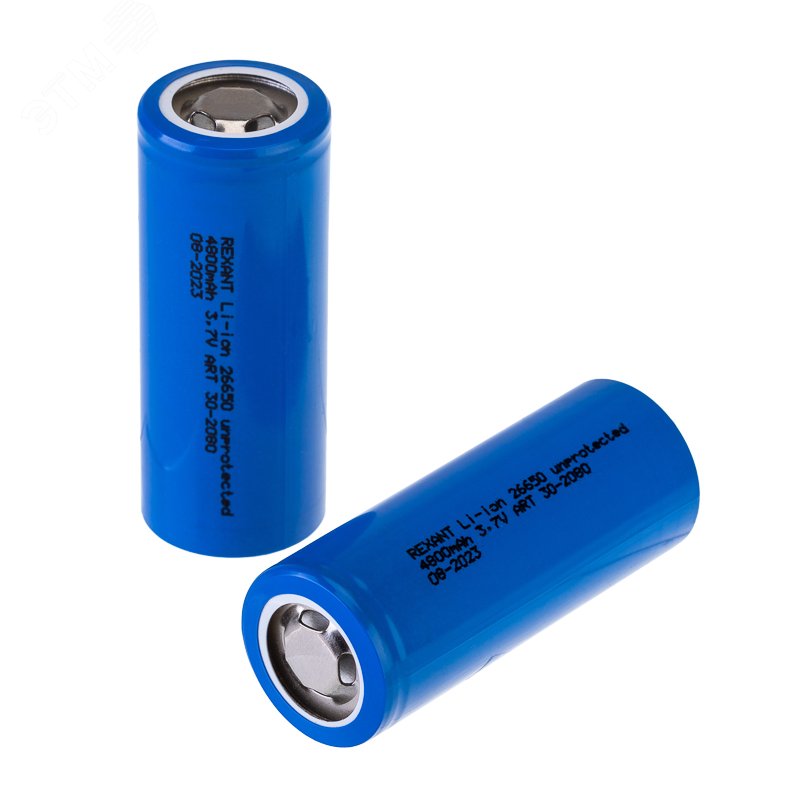 Аккумулятор 26650 3.7В  4800мАч - Rexant