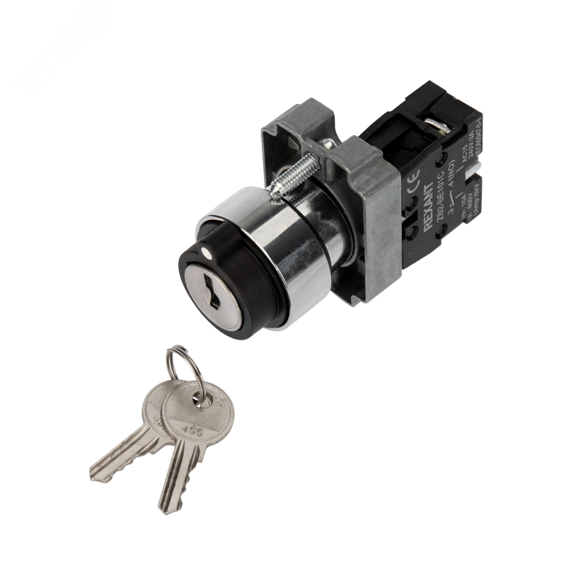 Переключатель BD21 2P с замком NO 36-5552 - Rexant