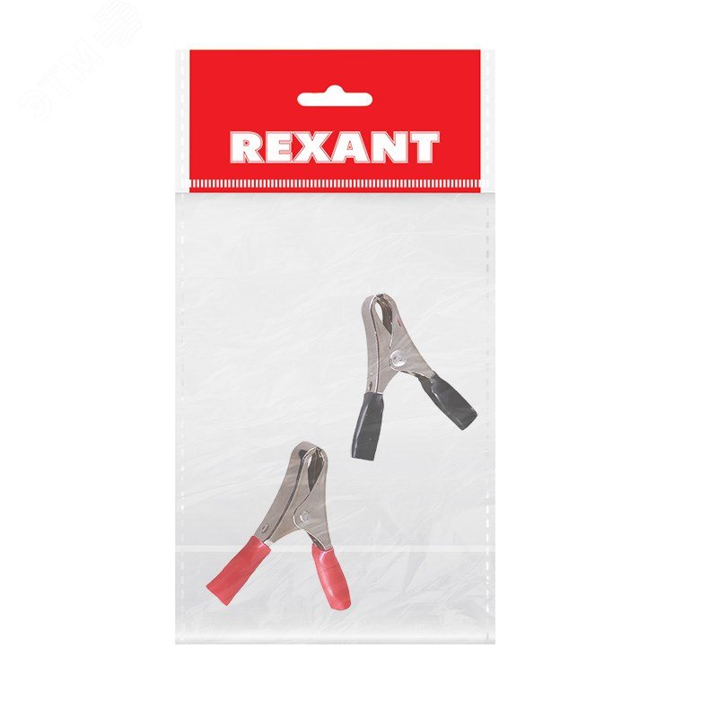Зажим "крокодил" 10А 50мм (пакет Боб) (уп.2шт) 16-0012-9 - Rexant