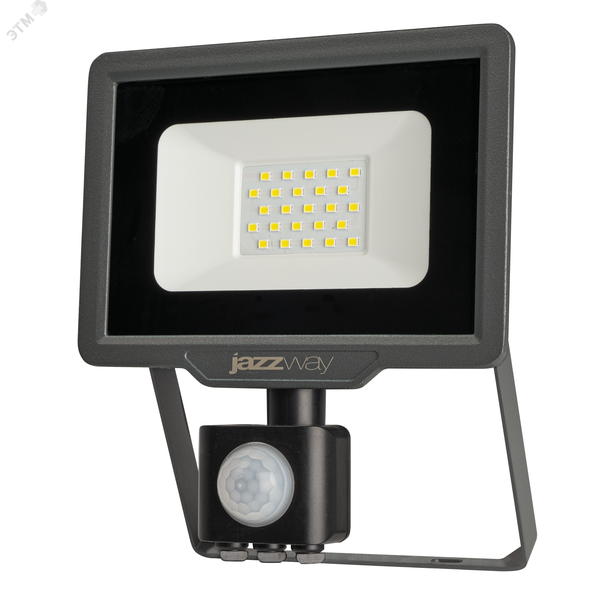 Прожектор светодиодный PFL-C3 SENSOR 20Вт 6500К IP65 ДО закален. прозр. стекло 5026926A - Jazzway