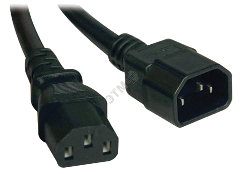 Кабель подключения PDU ITK 3х1.5 2м с разъемами С13 - С14 PC-C13C14-2M - IEK
