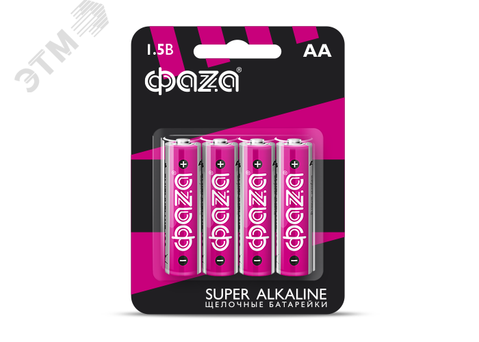 Элемент питания LR 6 (AA) Super Alkaline блистер, 4 шт. 5000285 - Jazzway