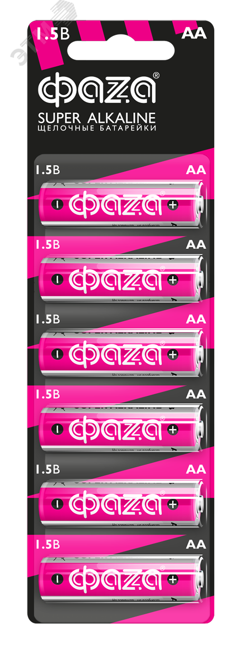 Элемент питания LR 6 (AA) Super Alkaline блистер, 6 шт. 5002043 - Jazzway