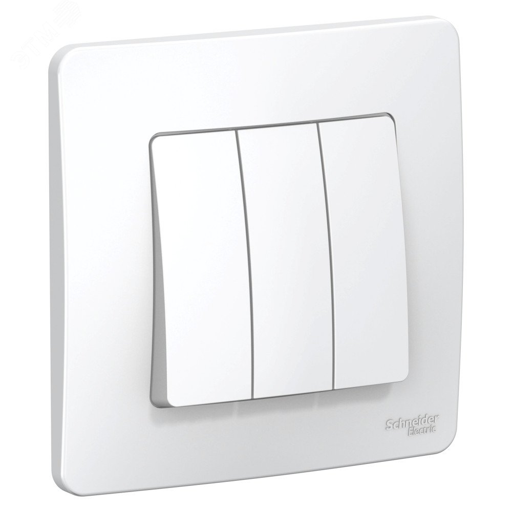Выключатель 3-кл. СП Blanca 10А IP20 (сх. 1+1+1) 250В бел. SE BLNVS100501 - Systeme Electric
