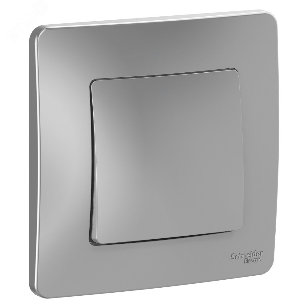 Выключатель 1-кл. СП Blanca 10А IP20 (сх. 1) 250В алюм. SE BLNVS010103 - Systeme Electric