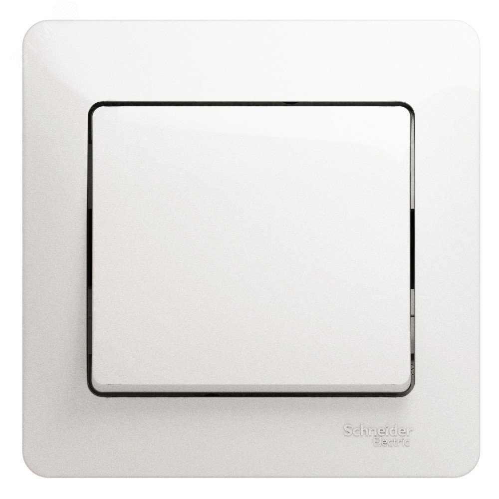 Выключатель 1-кл. СП Glossa 10А IP20 (сх. 1) 10AX в сборе перламутр. SE GSL000612 - Systeme Electric
