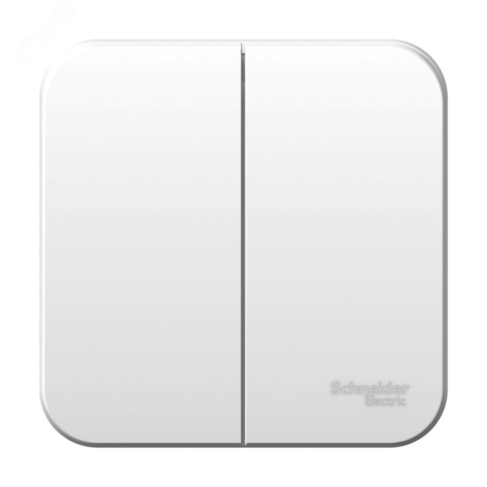 Выключатель 2-кл. ОП Blanca 6А IP20 (сх. 5) 250В с изолир. пластиной бел. SE BLNVA065011 - Systeme Electric