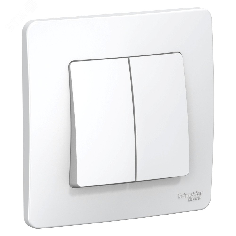 Выключатель 2-кл. СП Blanca 6А IP20 (сх. 5) 250В бел. SE BLNVS006501 - Systeme Electric