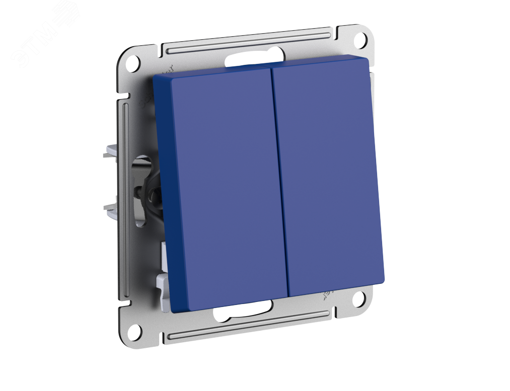 Переключатель 2-кл. AtlasDesign (сх. 6/2) 10AX механизм аквамарин SE ATN001165 - Systeme Electric