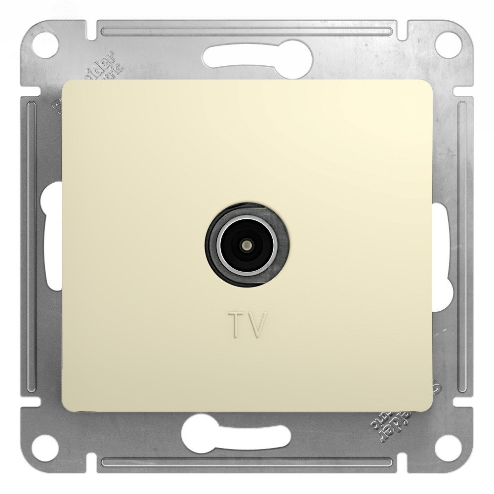 Розетка телевизионная TV Glossa коннектор механизм беж. SE GSL000293 - Systeme Electric