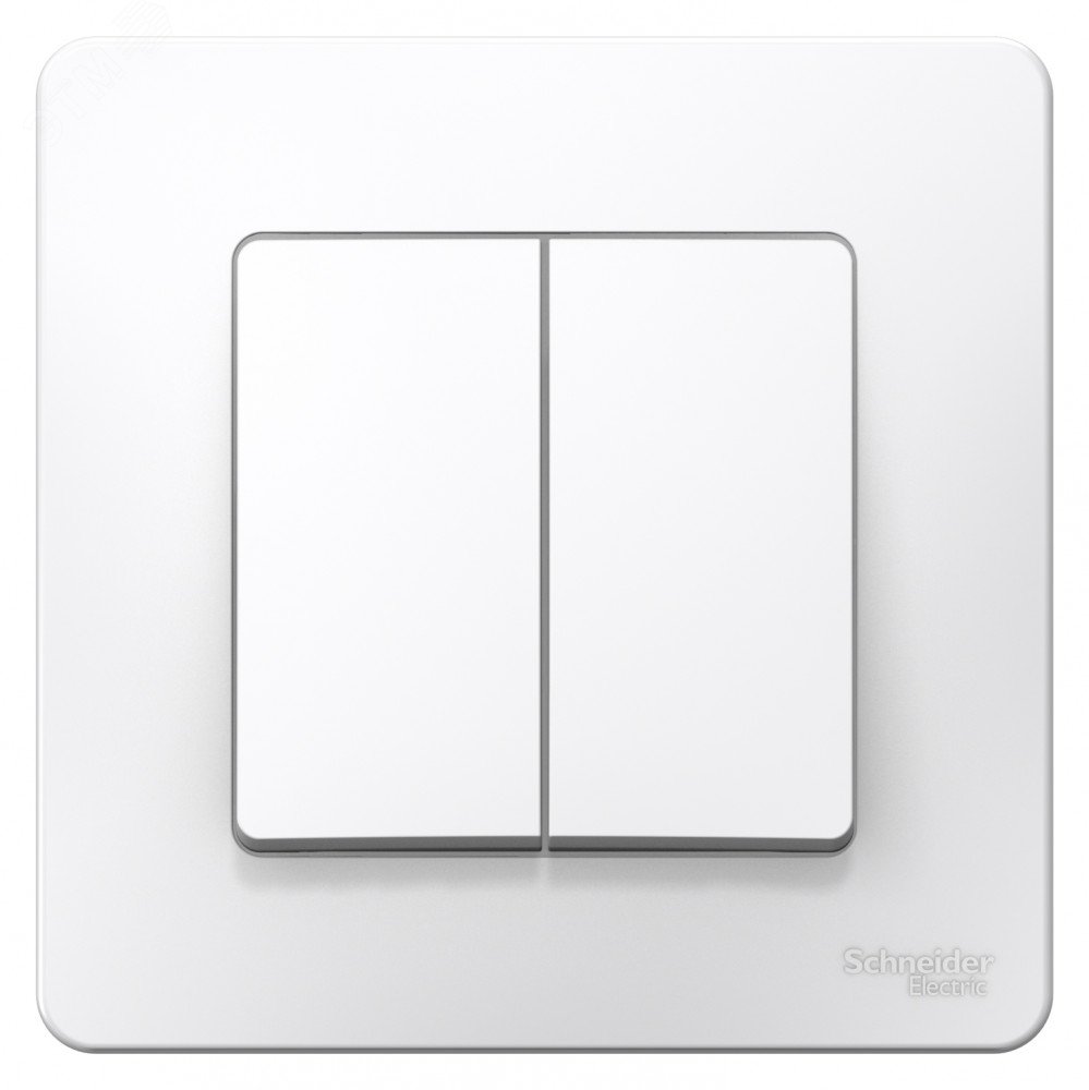 Переключатель проходной 2-кл. СП Blanca 10А IP20 (сх. 6+6) 250В бел. SE BLNVS106601 - Systeme Electric