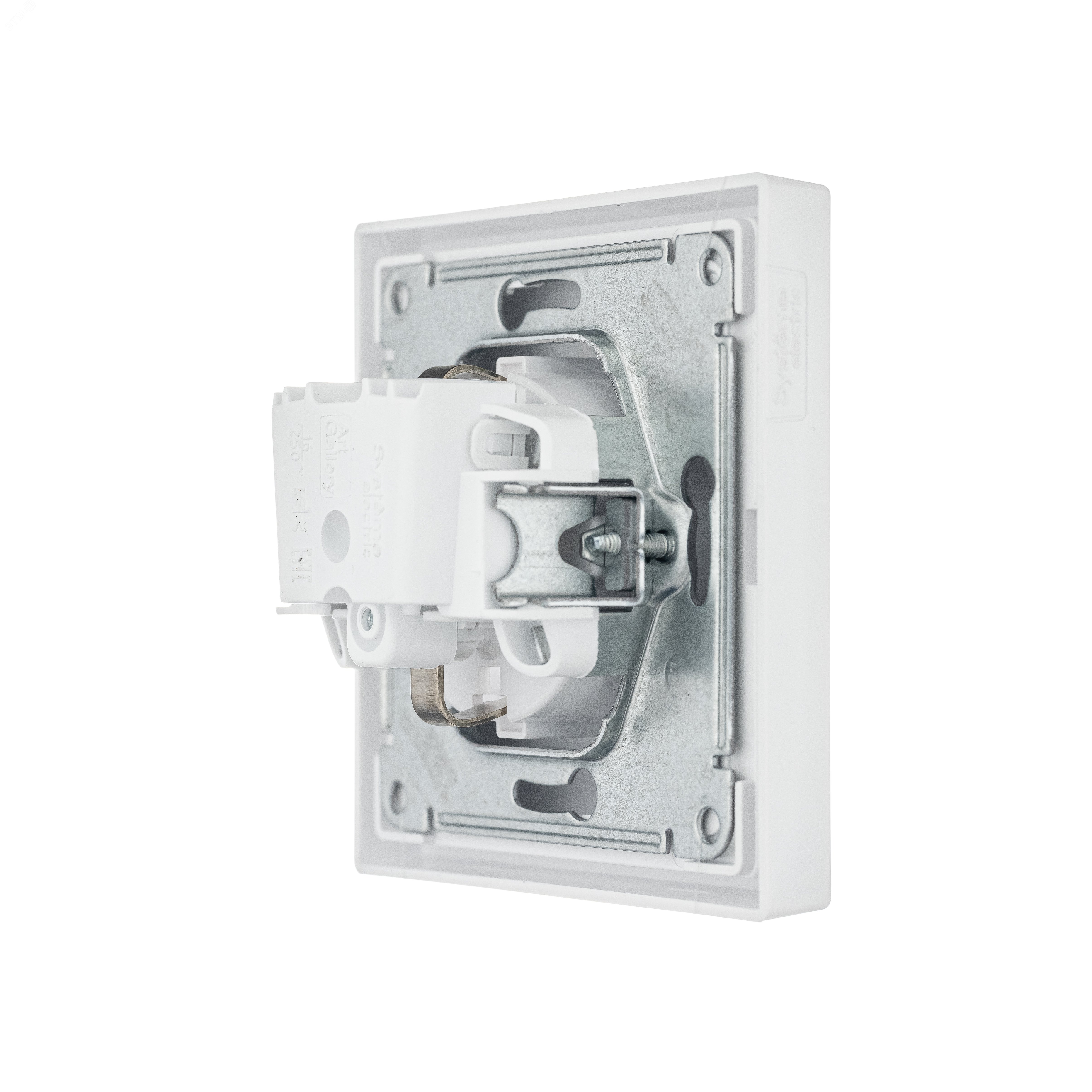 Розетка ArtGallery 16А с заземл. защ. шторки механизм бел. SE GAL000145 - Systeme Electric