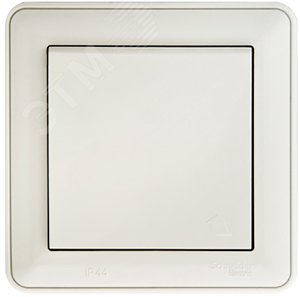 Розетка 1-м СП W59 Aqua 16А IP44 с заземл. защ. шторки в сборе бел. SE RS16-152B-18 - Systeme Electric