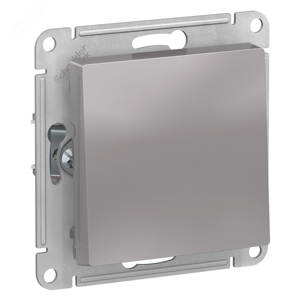 Выключатель 1-кл. СП AtlasDesign 10А IP20 (сх. 1) 10AX механизм алюм. SE ATN000311 - Systeme Electric