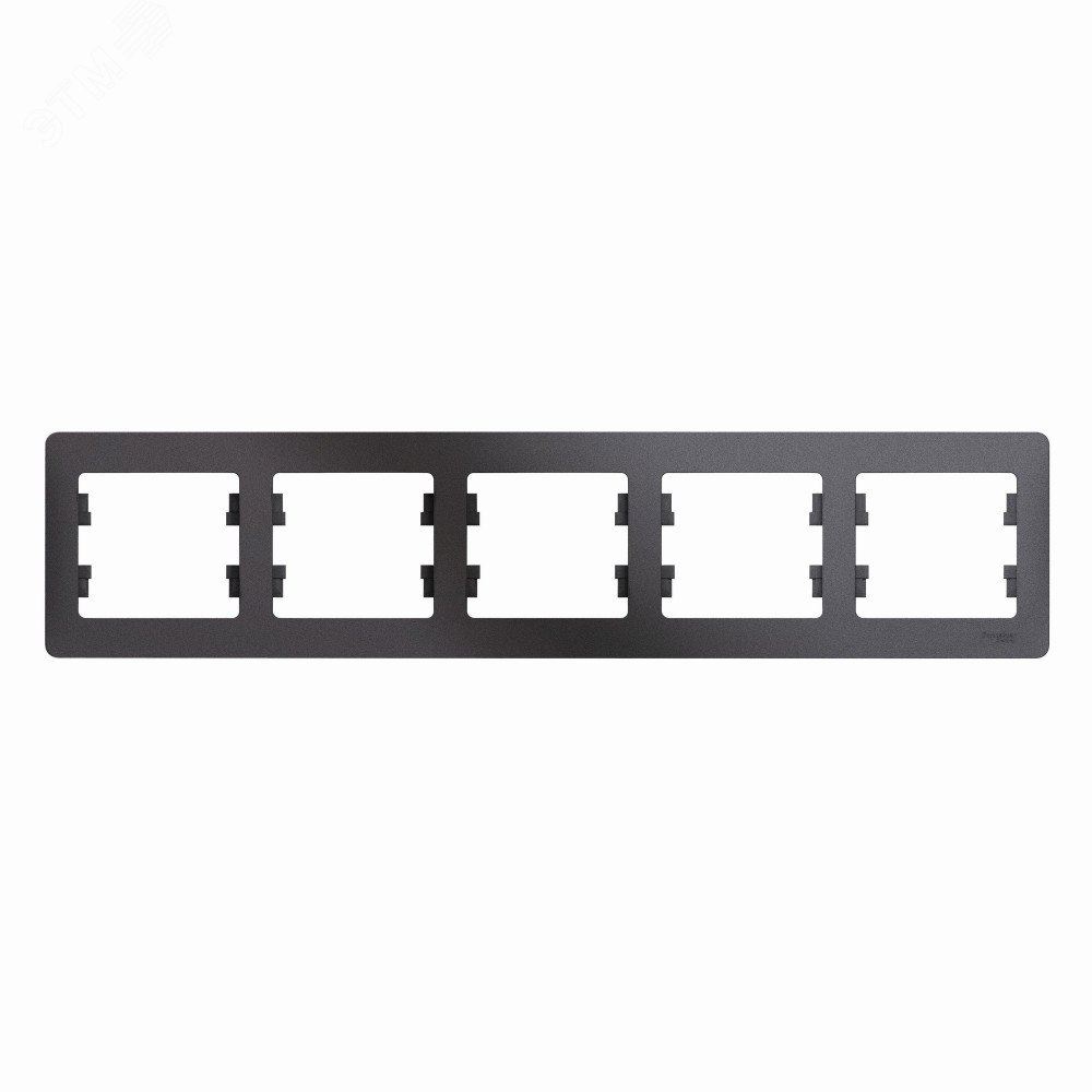 Рамка 5-м Glossa горизонт. графит SE GSL001305 - Systeme Electric
