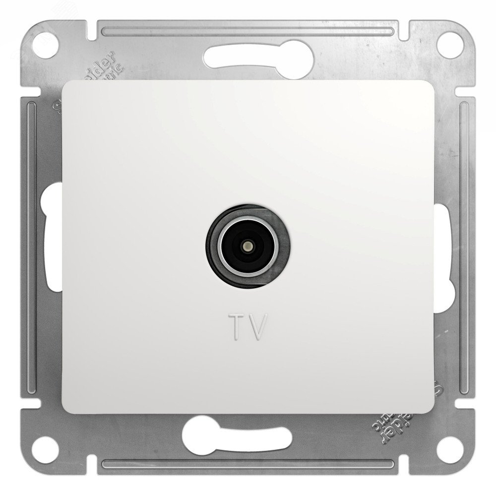 Розетка телевизионная TV Glossa коннектор механизм бел. SE GSL000193 - Systeme Electric