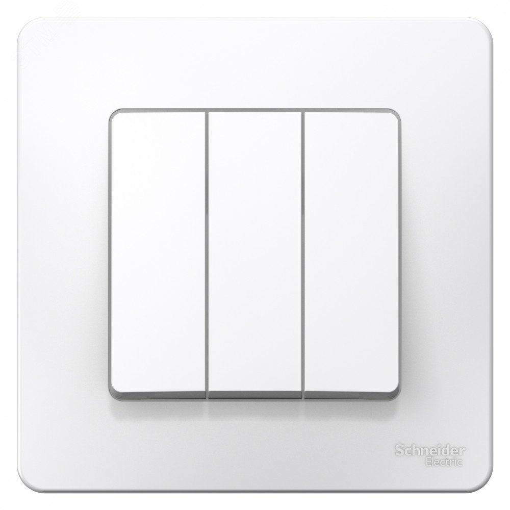 Выключатель 3-кл. СП Blanca 10А IP20 (сх. 1+1+1) 250В бел. SE BLNVS100501 - Systeme Electric