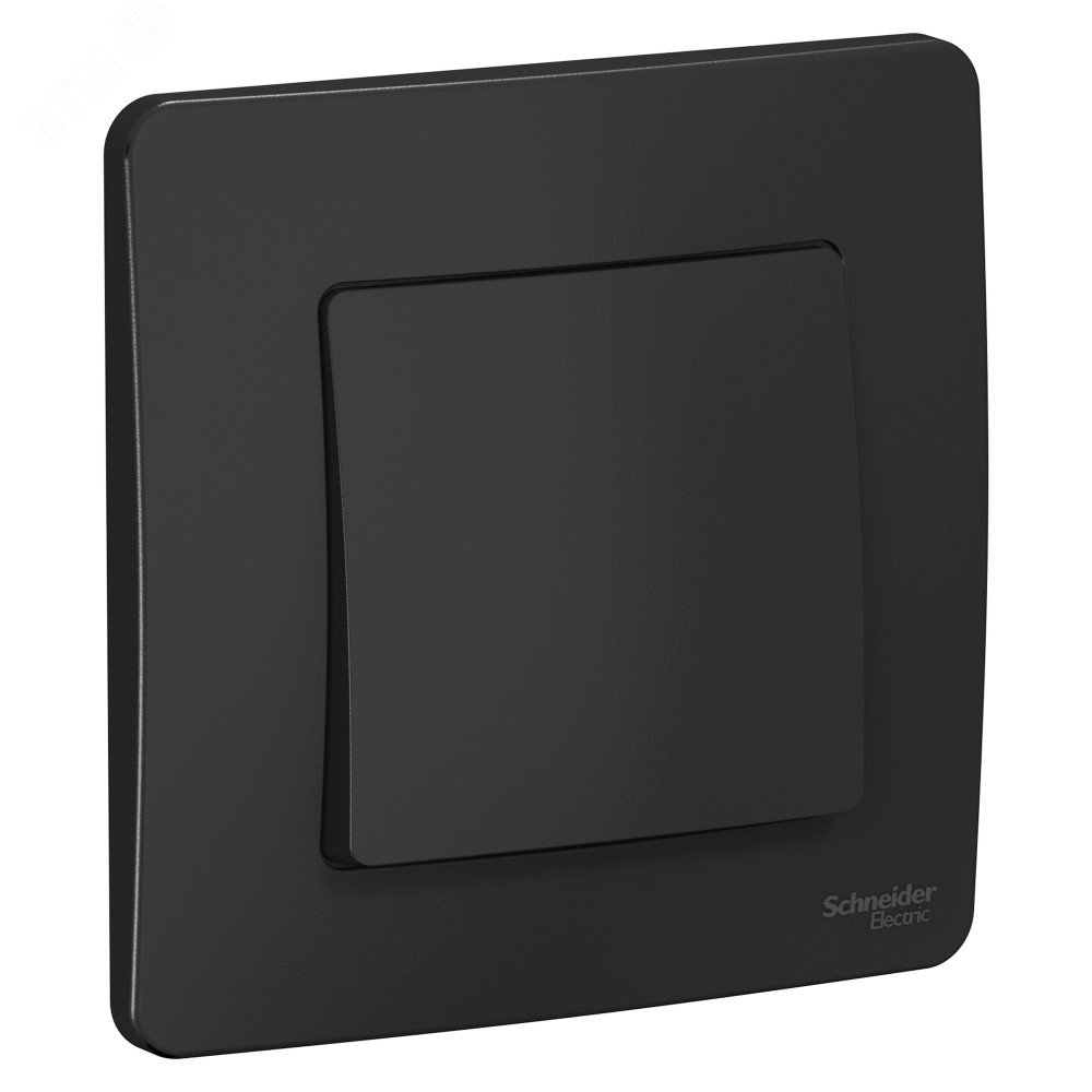 Переключатель проходной 1-кл. СП Blanca 10А IP20 (сх. 6) 250В антрацит SE BLNVS010606 - Systeme Electric