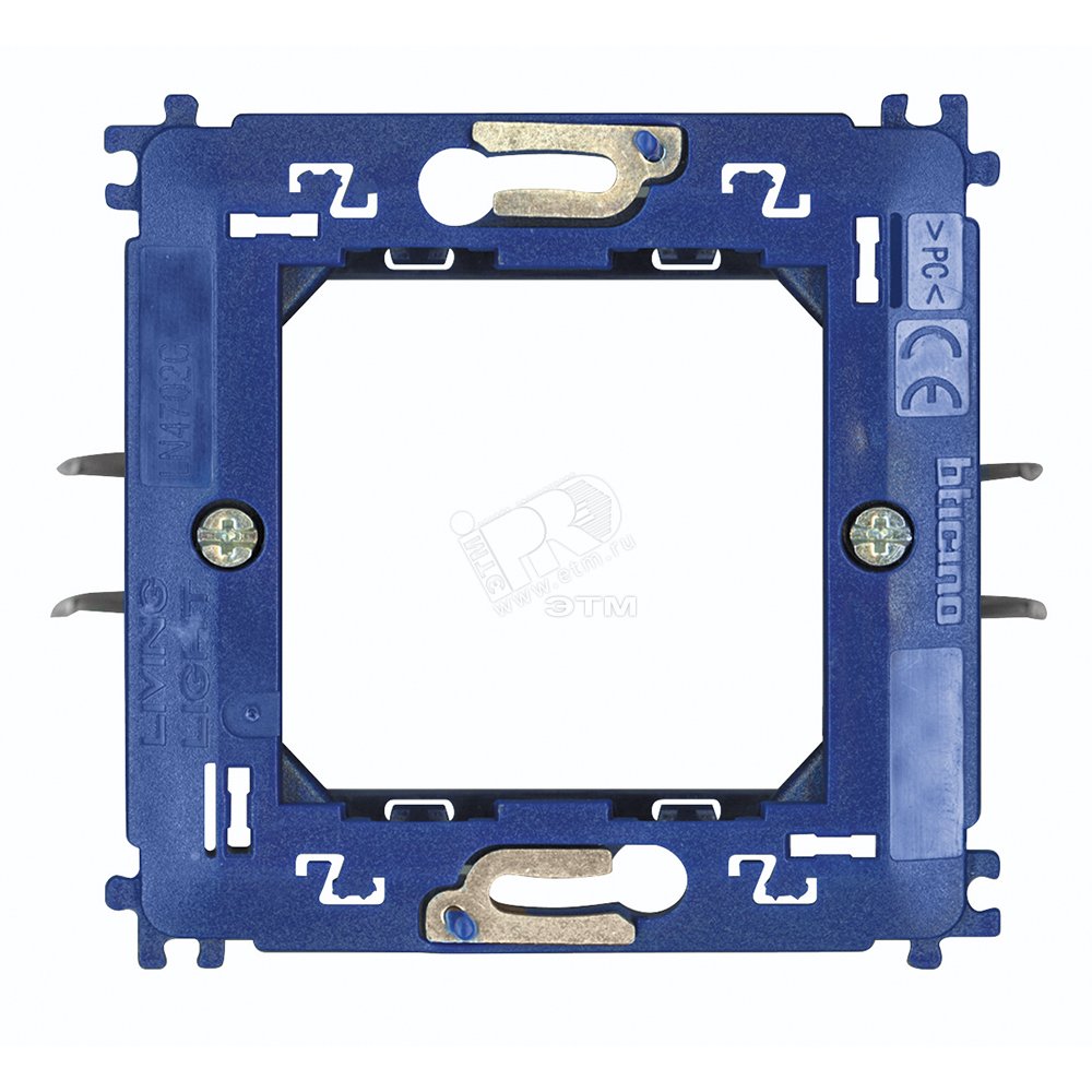 LivingLight Суппорт пластиковый на 2 модуля на захватах LN4702G - Legrand