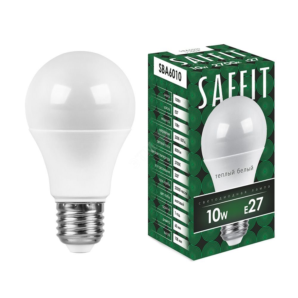 Лампа светодиодная LED 10вт Е27 теплый 55004 - Feron