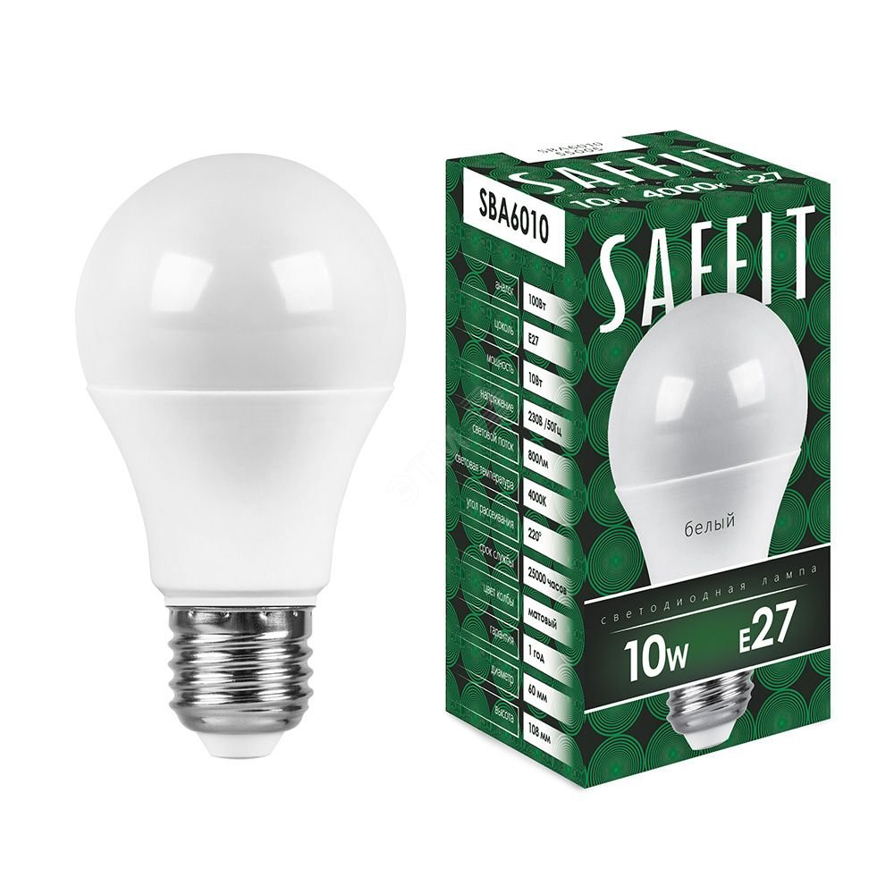 Лампа светодиодная LED 10вт Е27 белый 55005 - Feron