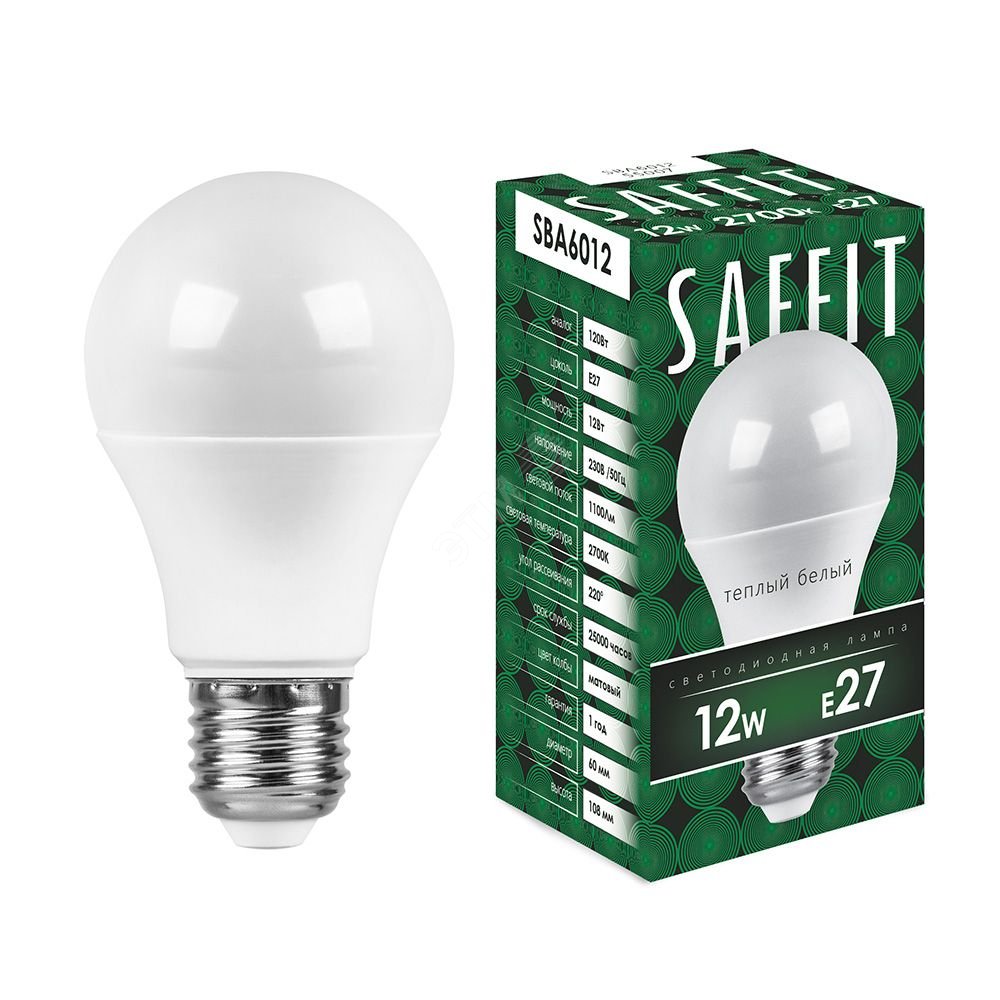 Лампа светодиодная LED 12вт Е27 теплый 55007 - Feron