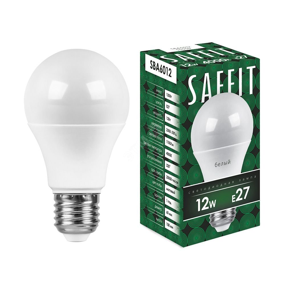 Лампа светодиодная LED 12вт Е27 белый 55008 - Feron