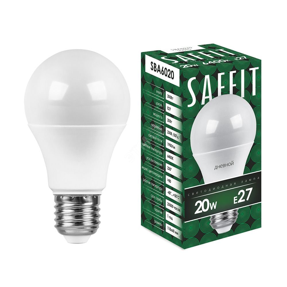 Лампа светодиодная LED 20вт Е27 дневной 55015 - Feron