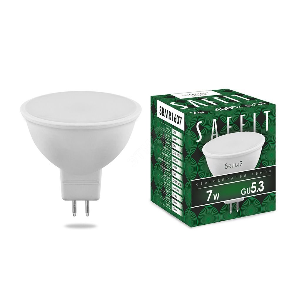 Лампа светодиодная LED 7вт 230в GU5.3 белый 55028 - Feron