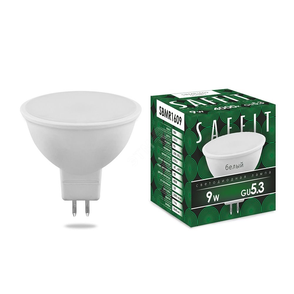 Лампа светодиодная LED 9вт 230в GU5.3 белый 55085 - Feron