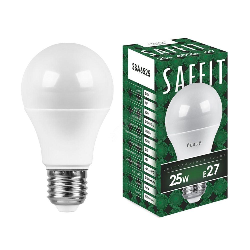 Лампа светодиодная LED 25вт Е27 белый 55088 - Feron