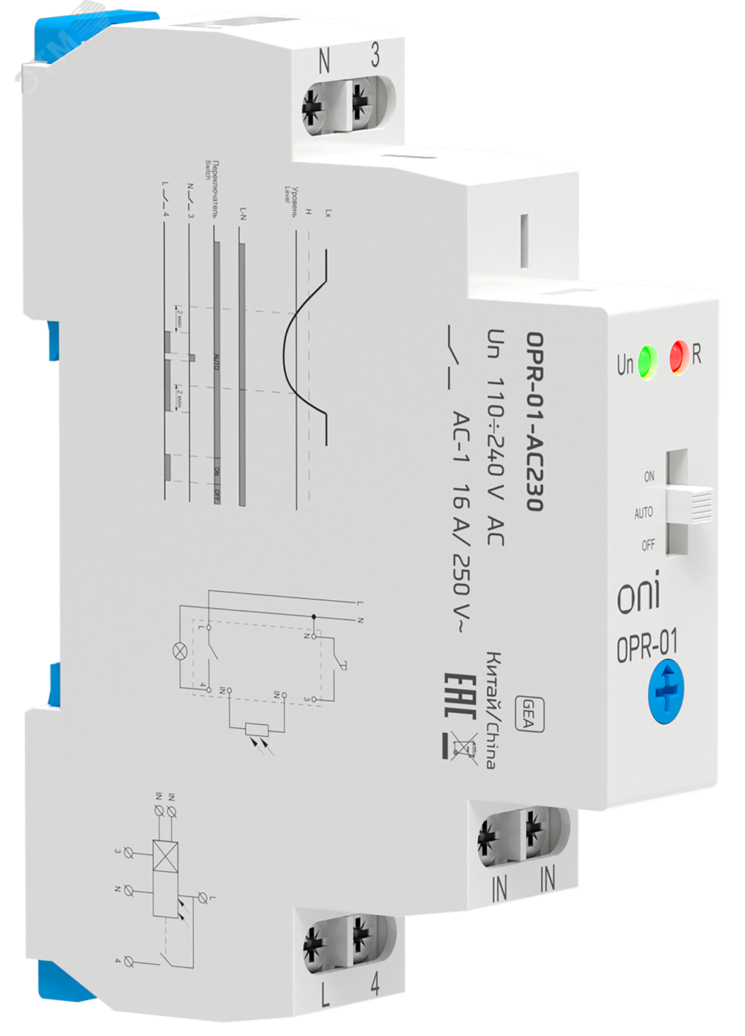 Фотореле OPR-01 1 конт. 230В АС с вынос.дат. ONI OPR-01-AC230 - IEK
