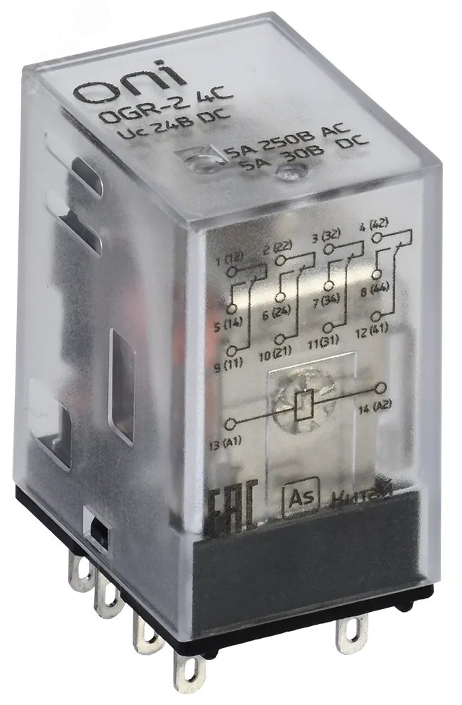 Реле общего назначения OGR-2 4C 24В DC OGR-2-4C-DC24V - IEK