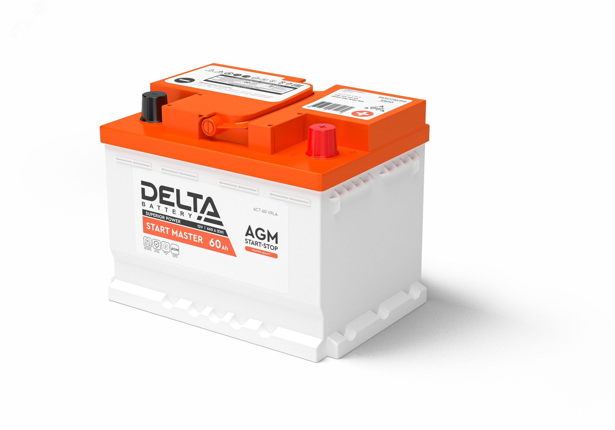 Аккумулятор автомобильный 12В 60Ач 3401010420004 - DELTA