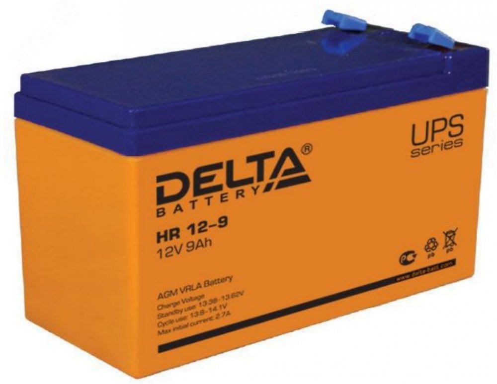 Аккумулятор HR 12В 9Ач 4614010180014 - DELTA