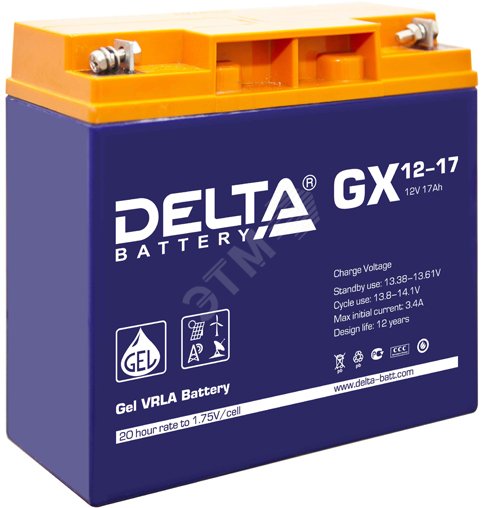 Аккумулятор GX 12В 17Ач 4614010170005 - DELTA