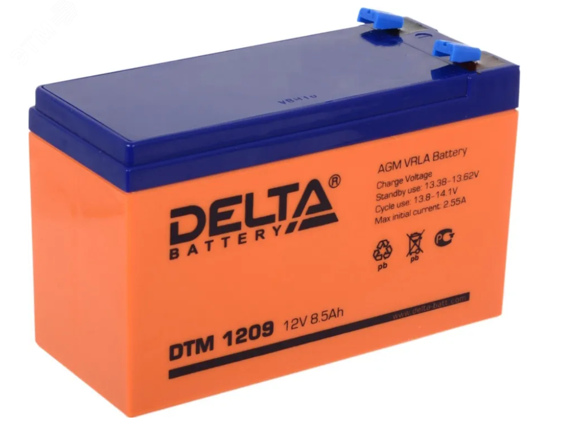 Аккумулятор UPS 12В 9А.ч DTM 1209 - DELTA