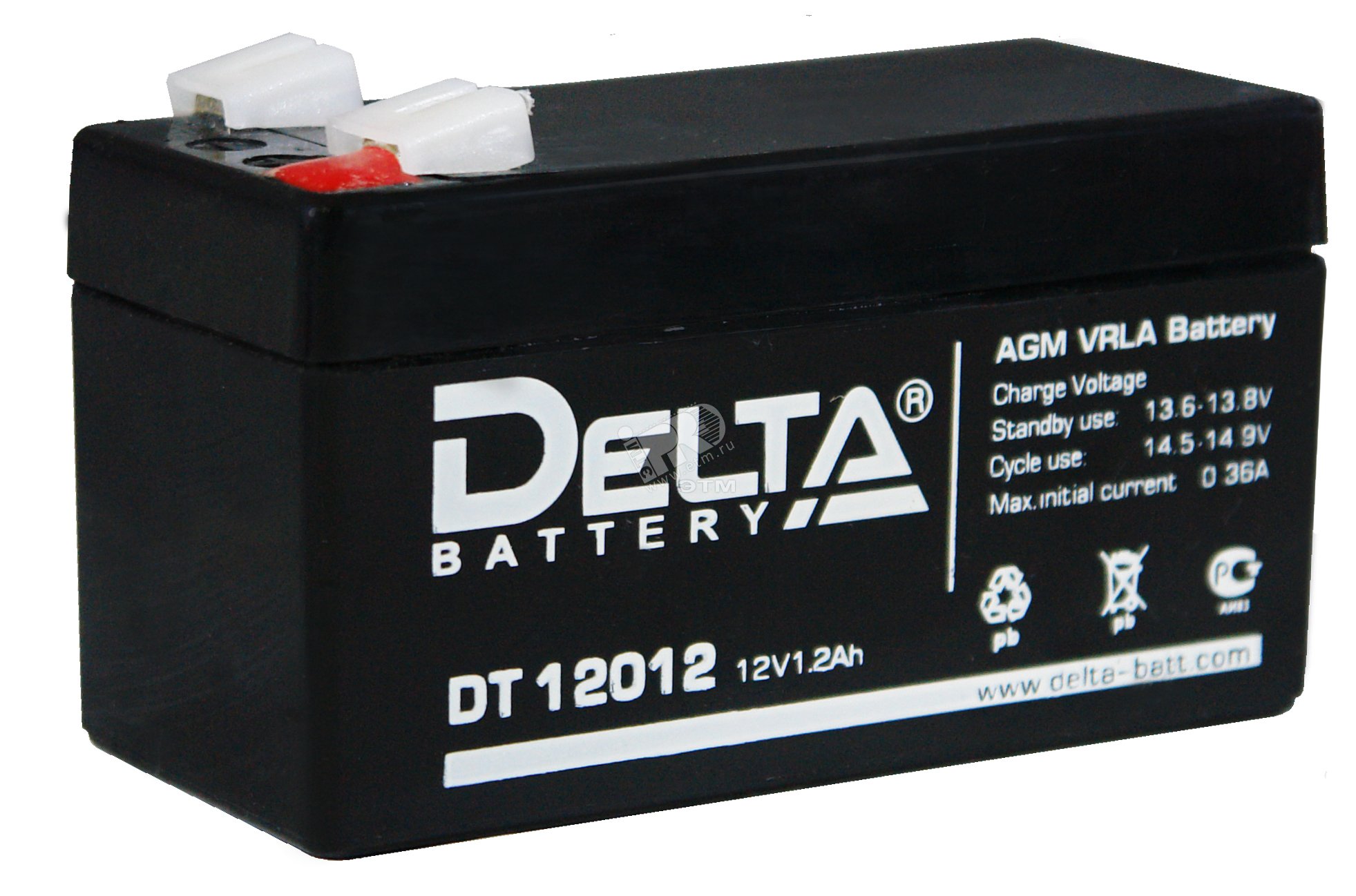Аккумулятор ОПС 12В 1.2А.ч DT 12012 - DELTA