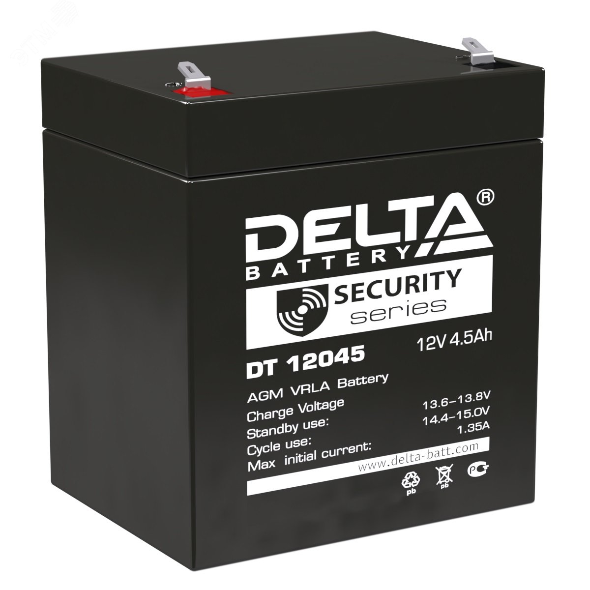 Аккумулятор DT 12В 4.5Ач 4614010040006 - DELTA