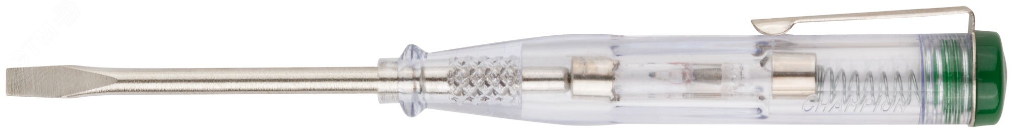 Отвертка индикаторная, белая ручка, 100-500 В, 140 мм 56524 - FIT