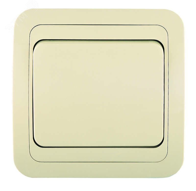 Выключатель 1-кл. СП Mimoza 10А IP20 крем./крем. 25001 - Makel