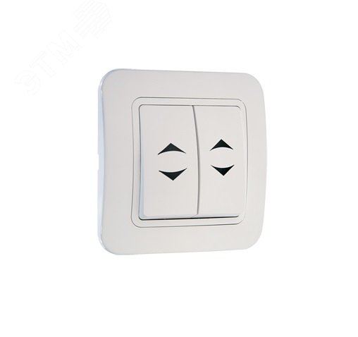 Переключатель проходной 2-кл. 1п 1мод. СП Lillium 10А IP20 бел./бел. 70026 - Makel