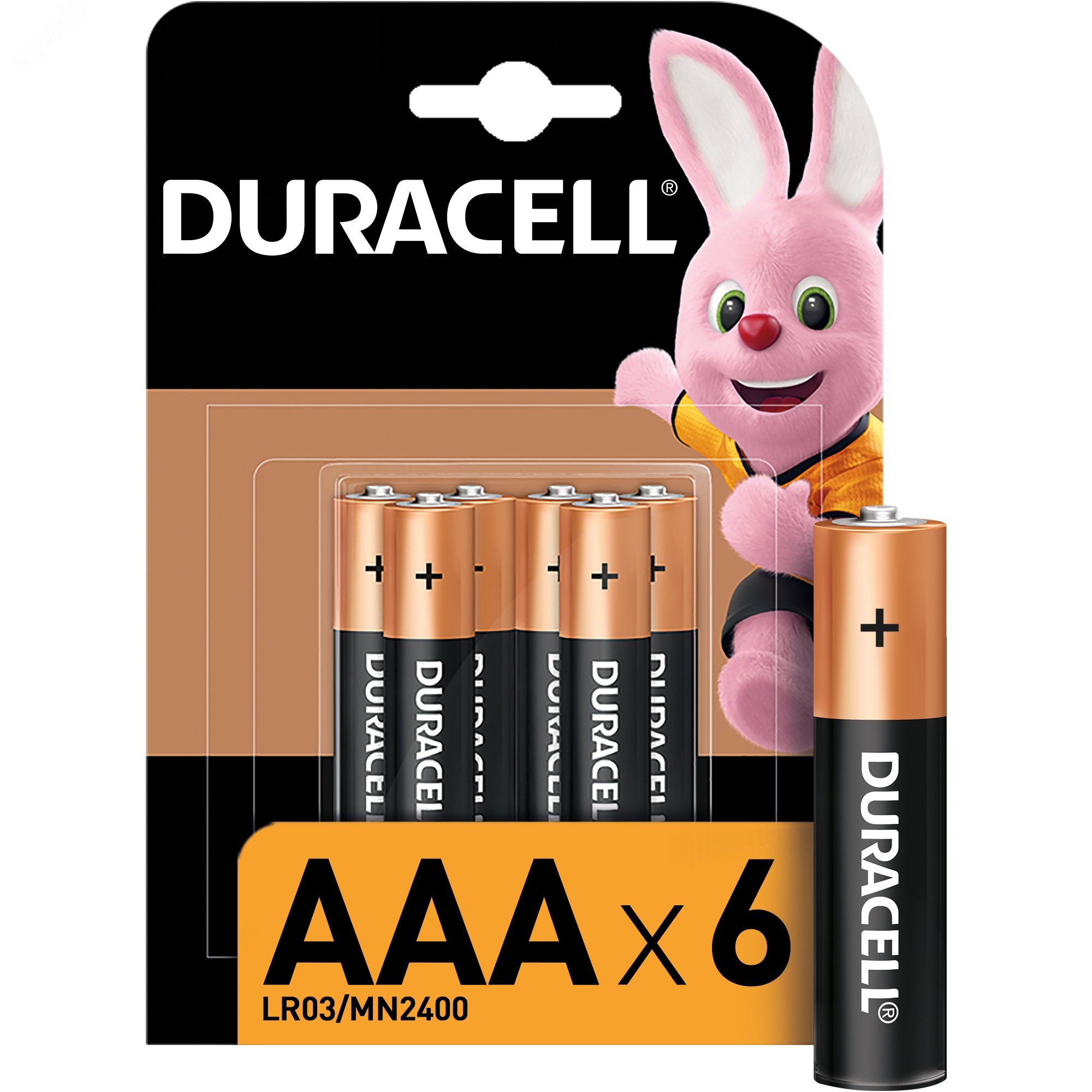 Элемент питания LR03-6BL BASIC (6/60/33840) Б0014858 - DURACELL