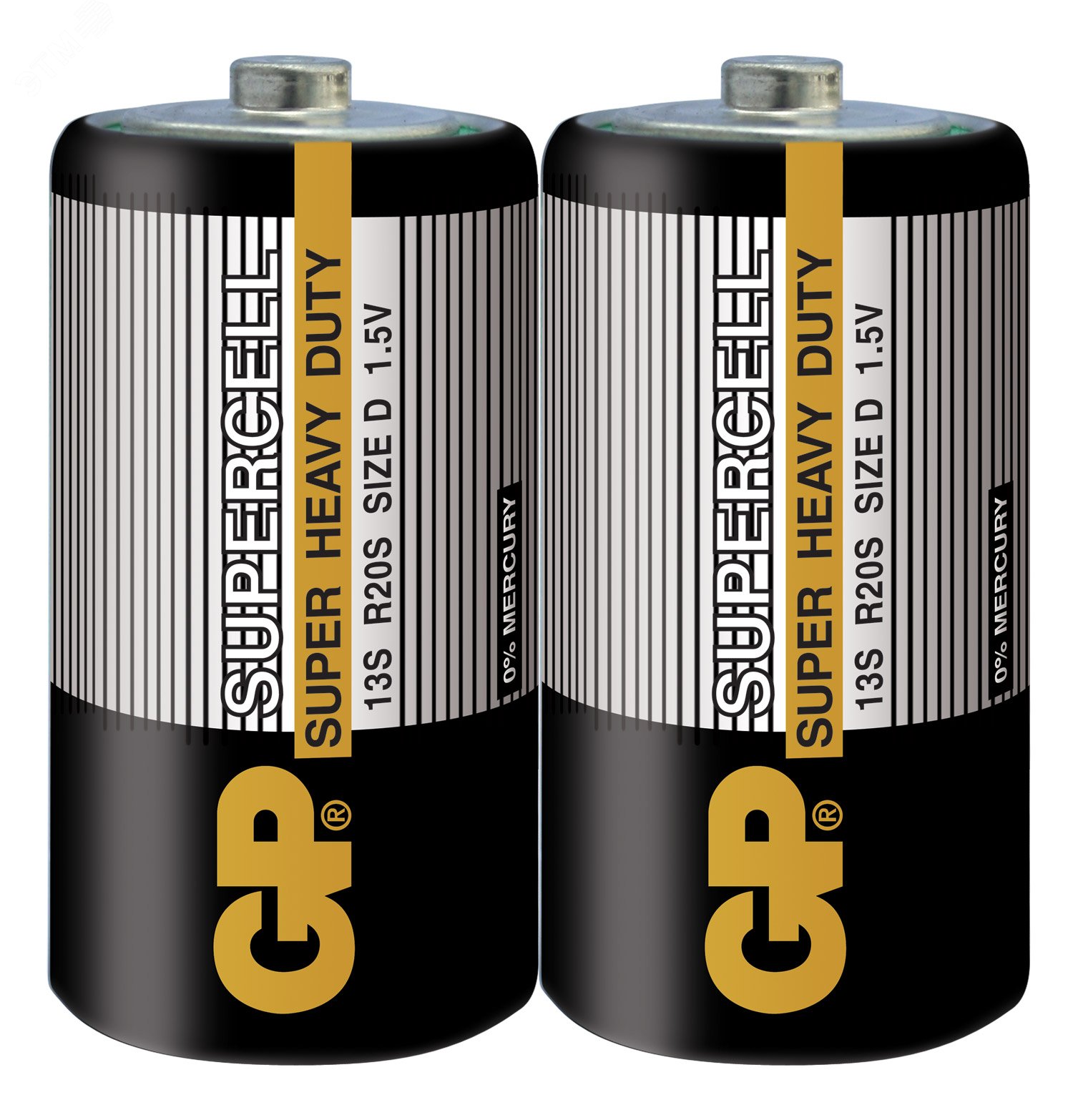 Батарейка солевая Super & Greencell & PowerPlus -2 шт. в пленке 2669 - GP Batteries