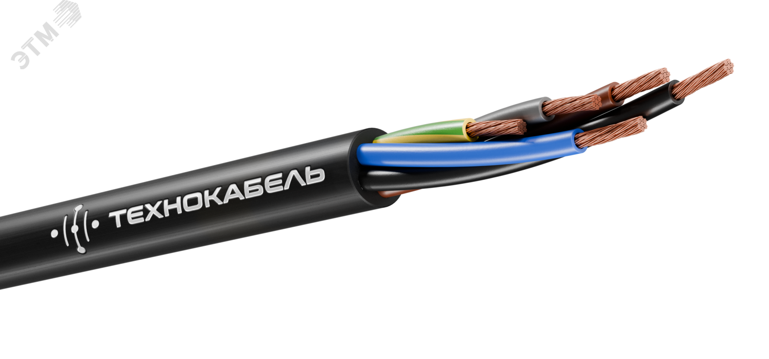 Кабель силовой КГТП-ХЛ 5х4(N,PE) 220/380-3 ТРТС 00-00151450 - Технокабель