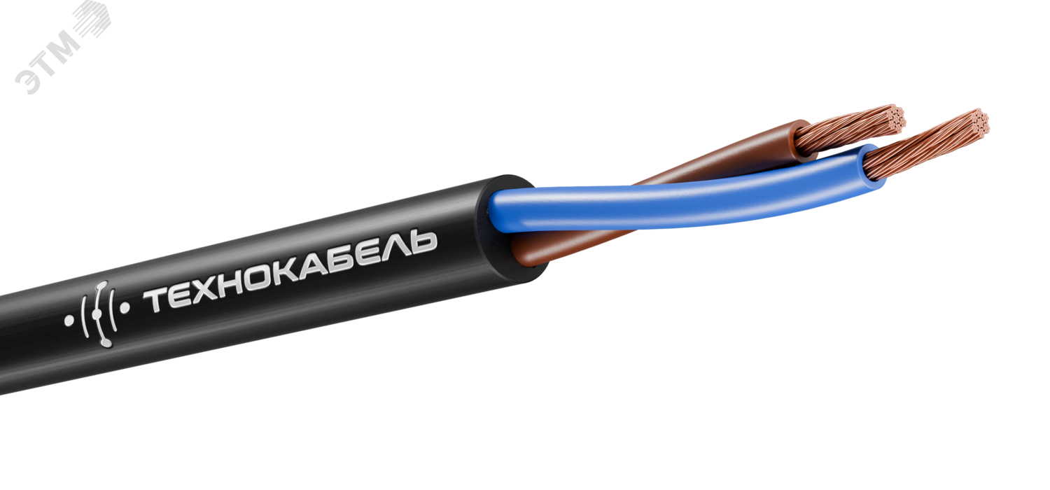 Кабель силовой КГТП-ХЛ 2х2,5(N) 220/380-3 ТРТС 00-00151429 - Технокабель