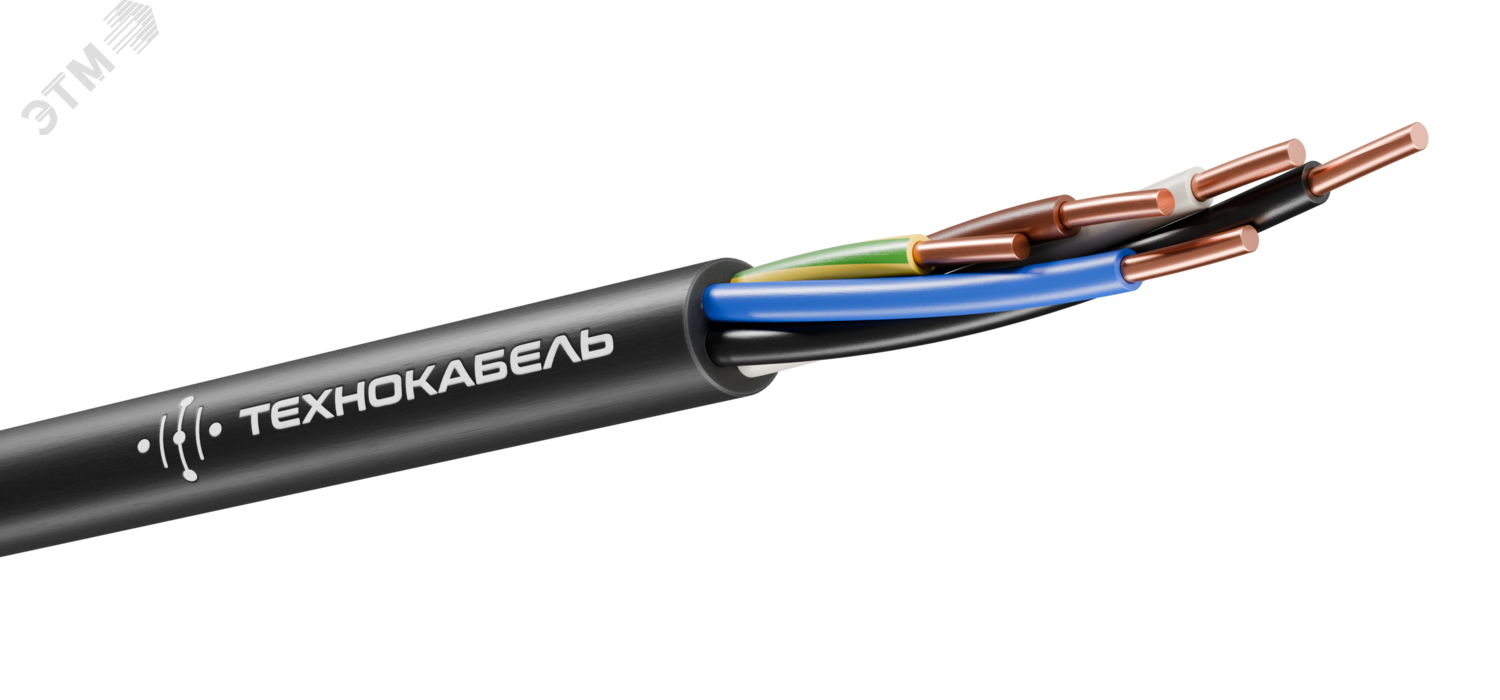 Кабель силовой ВВГнг(А)-LS 5Х2.5 ок(N.PE)-0.660 ТРТС 00-00148509 - Технокабель