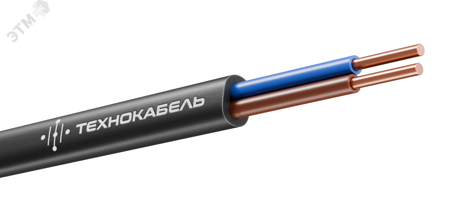 Кабель силовой ВВГ-Пнг(А)-LSLTx 2х1.5 ок(N)-0.660 ТРТС 00-00148524 - Технокабель